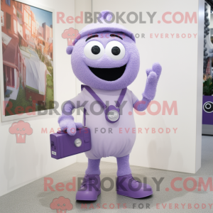 Lavendel kamera maskot...