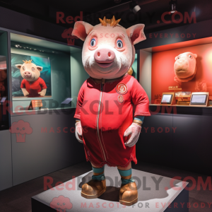 Pig maskot drakt karakter...
