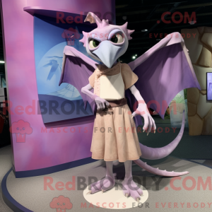 Lavendel Pterodactyl maskot...
