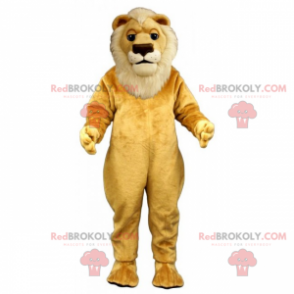 Lion mascot with white mane - Redbrokoly.com