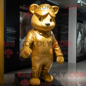 Gold Cat mask drakt...
