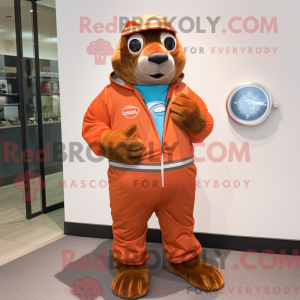 Rust Seal mascot costume...