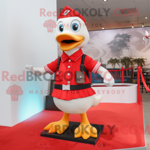 Røde gæs maskot kostume...