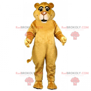 Lion mascot with small ears - Redbrokoly.com