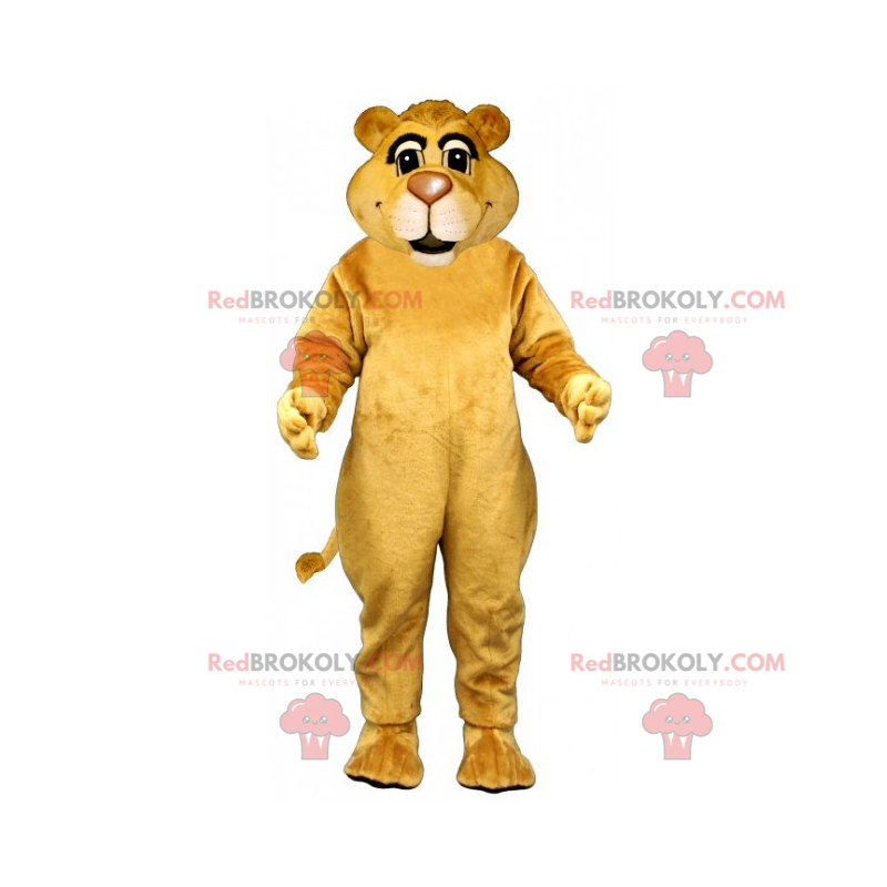 Lion mascot with small ears - Redbrokoly.com