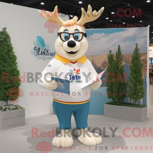 White Elk maskot kostume...