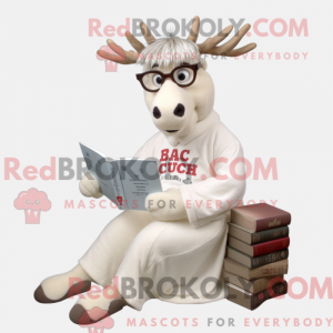 White Elk maskot kostume...