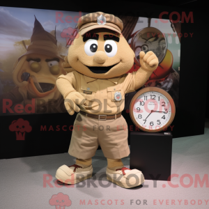 Tan Wrist Watch maskot...