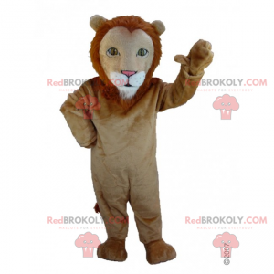 Leeuw mascotte met kleine manen - Redbrokoly.com