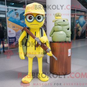 Lemon Yellow Sniper mascot...