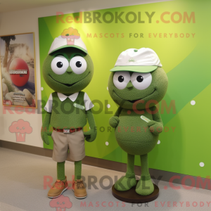 Olive Golf Ball mascot...