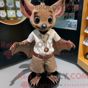 Brown Bat mascottekostuum...