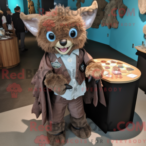 Brown Bat mascottekostuum...