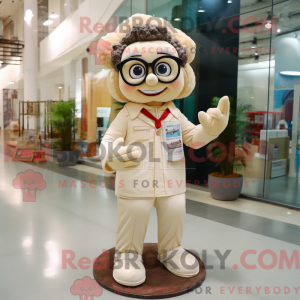 Mascotte de Docteur beige...