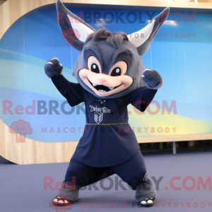 Navy Bat mascot costume...