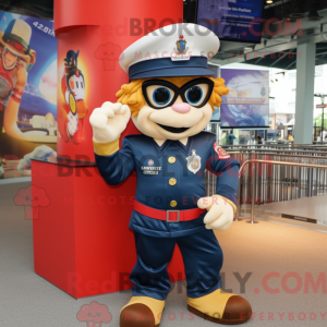 Navy Fire Fighter mascot...