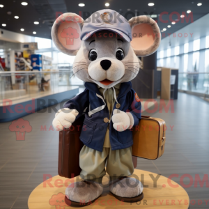 Navy Mouse maskotdraktfigur...