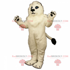 Hvid løve maskot - Redbrokoly.com