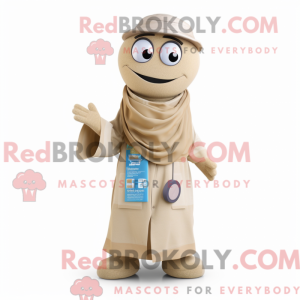 Mascotte de Docteur beige...