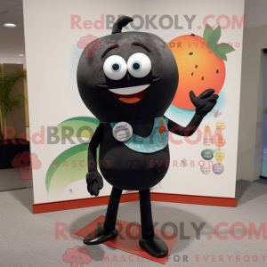 Sort grapefrugt maskot...