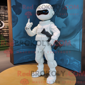 White Para Commando mascot...