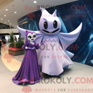Lavender Manta Ray mascot...
