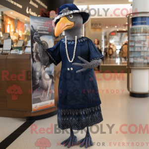 Navy Guinea Fowl mascot...