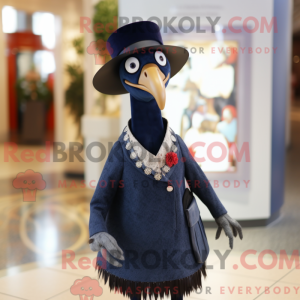 Navy Guinea Fowl mascot...