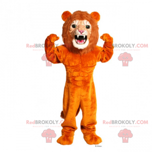 Mascote leão feroz - Redbrokoly.com