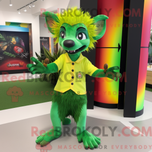 Postava maskota Lime Green...
