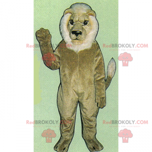 Wijze leeuw mascotte - Redbrokoly.com