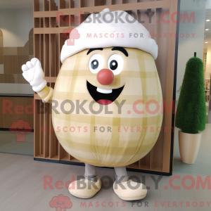 Creme melon maskot kostume...