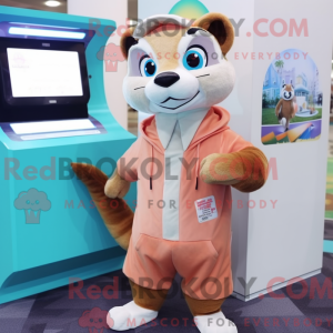 Peach Ferret mascot costume...