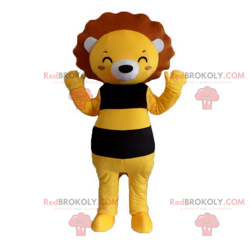 Smiling lion mascot - Redbrokoly.com