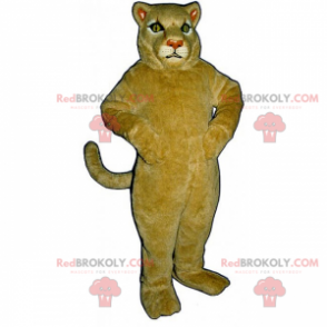Beige Löwin Maskottchen - Redbrokoly.com
