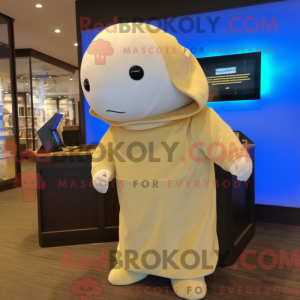 Guld Beluga Whale maskot...