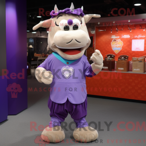 Postava maskota Purple Beef...