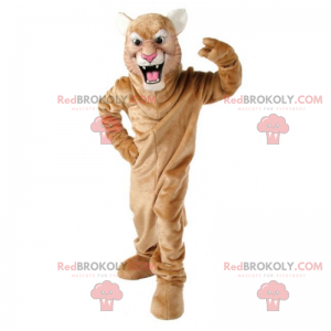 Mascotte de lionne en colère - Redbrokoly.com