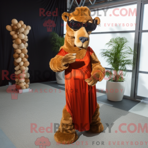 Rust Camel mascotte kostuum...