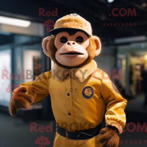 Guld Capuchin Monkey maskot...