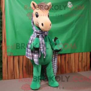 Grønn hest maskot drakt...