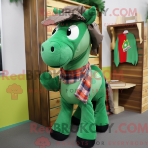 Grünes Pferd Maskottchen...