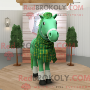 Grünes Pferd Maskottchen...