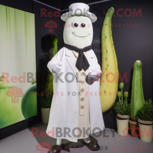 Hvid Zucchini maskot...
