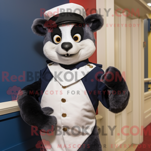 Navy Lemur-maskotdraktfigur...