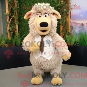 Personaggio mascotte beige...