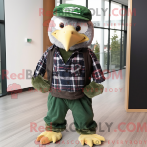 Forest Green Hawk mascot...
