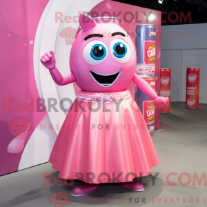 Pink Soda Can maskot...
