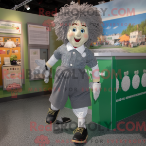 Grå irske dansesko maskot...