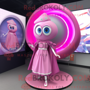 Rosa Gyro-maskotdraktfigur...